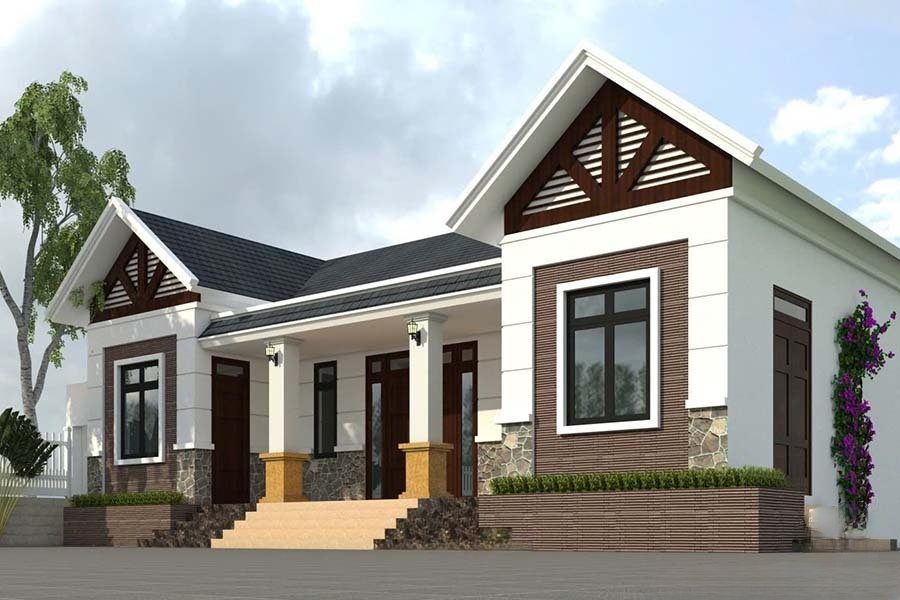 Mẫu nhà chữ U mái Thái 160m2 tinh tế, chuẩn gu thẩm mỹ người Việt