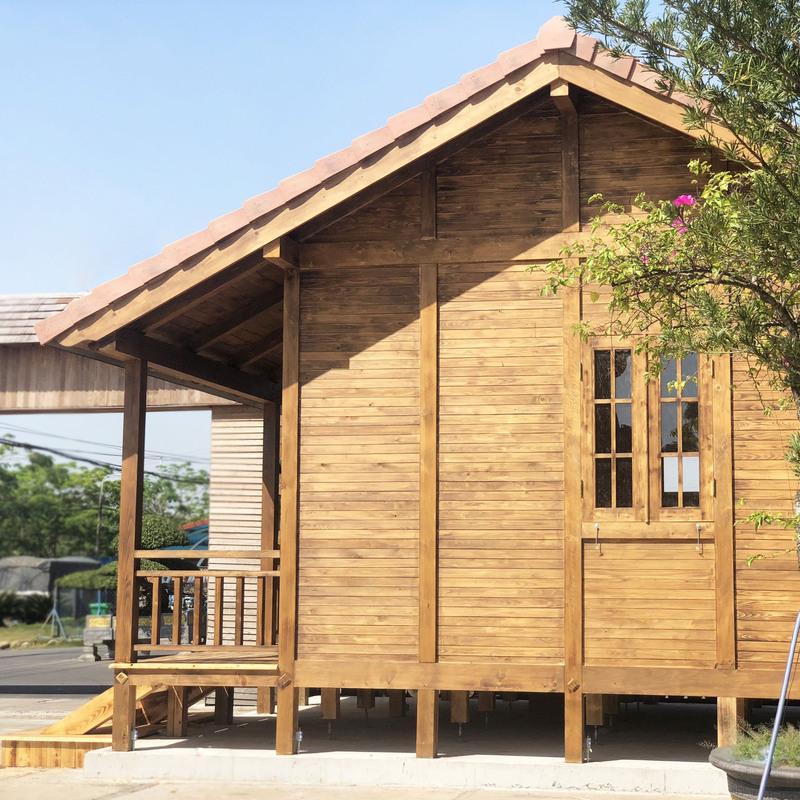 Mẫu nhà gỗ thông đẹp, phổ biến trong các công trình nghỉ dưỡng