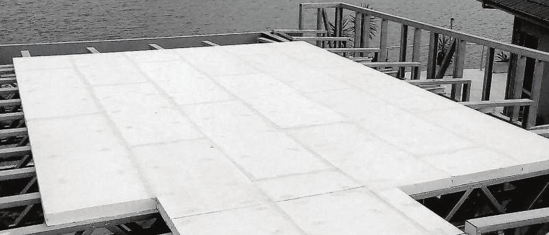 Sàn nhà lắp ghép 2 tầng được thi công bằng hệ vật liệu nhẹ nhưng chắc chắn 