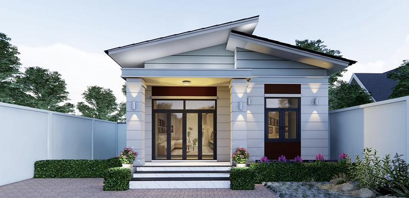 Nhà mái lệch với ưu điểm không gian thoáng đãng, tối ưu hóa năng lượng