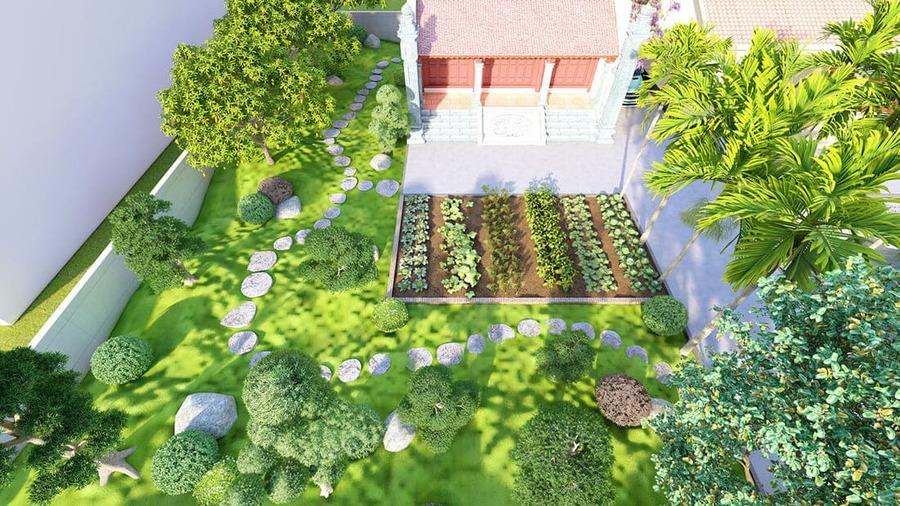 Mẫu thiết kế sân vườn nhà quê đẹp, mộc mạc, yên bình