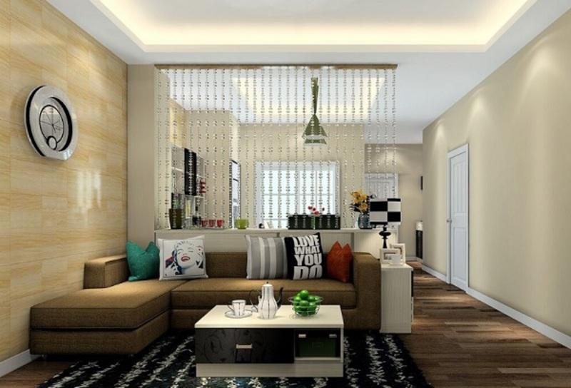 Vách ngăn phòng khách bằng thạch cao được ứng dụng phố biến hiện nay