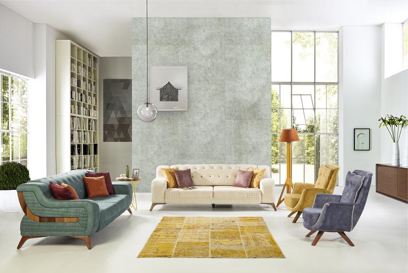 Vách ngăn phòng khách bằng bê tông nhẹ giúp tiết kiệm diện tích, thi công nhanh chóng và linh hoạt 