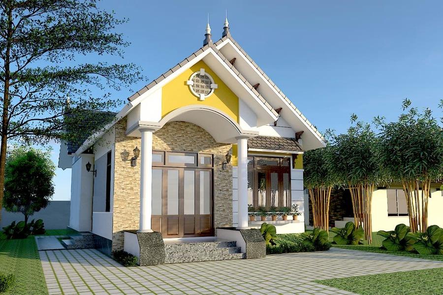 Mẫu nhà vườn nhỏ đẹp mái Thái đang được ưa chuộng nhất hiện nay