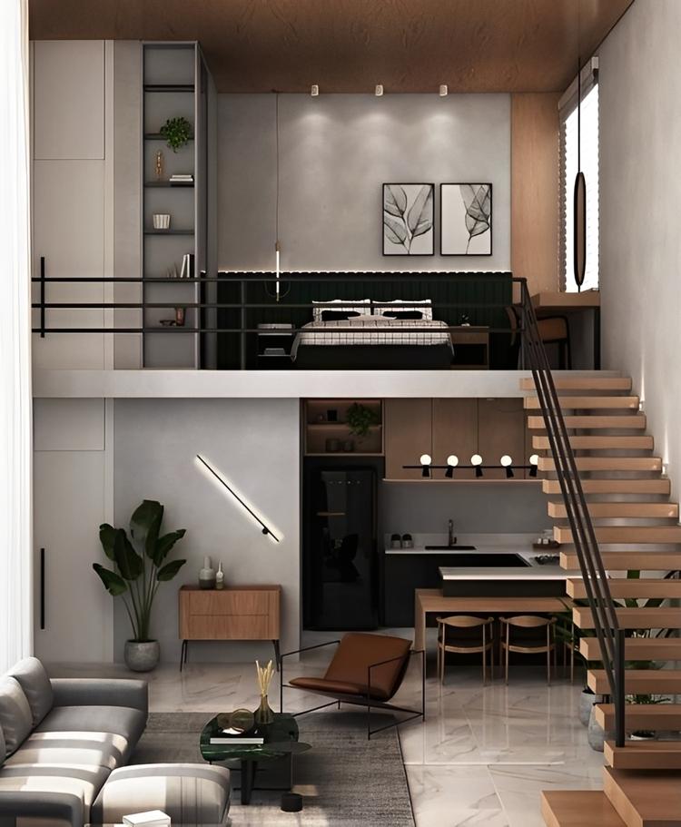 Mẫu nhà cấp 4 có gác lửng 5x15 đẹp, hiện đại, hợp xu hướng 2025