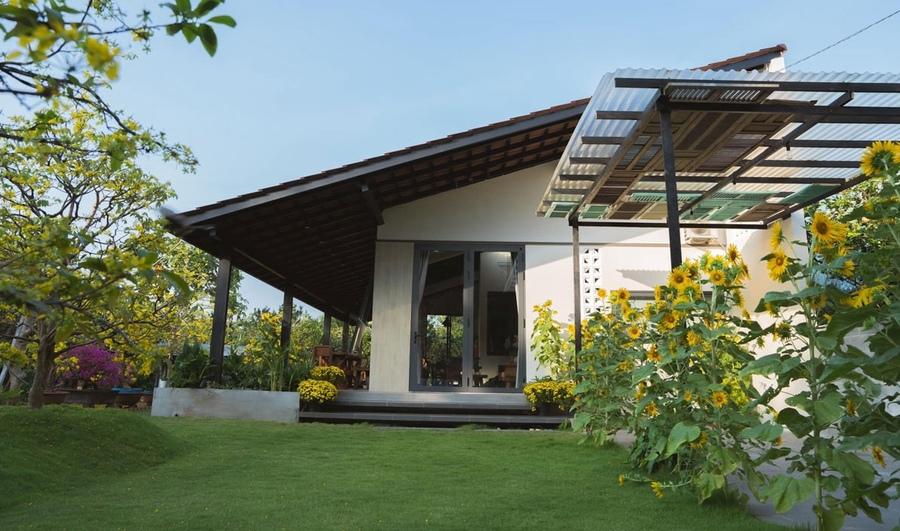 Mẫu nhà vườn nhỏ đẹp cấp 4 gần gũi thiên nhiên