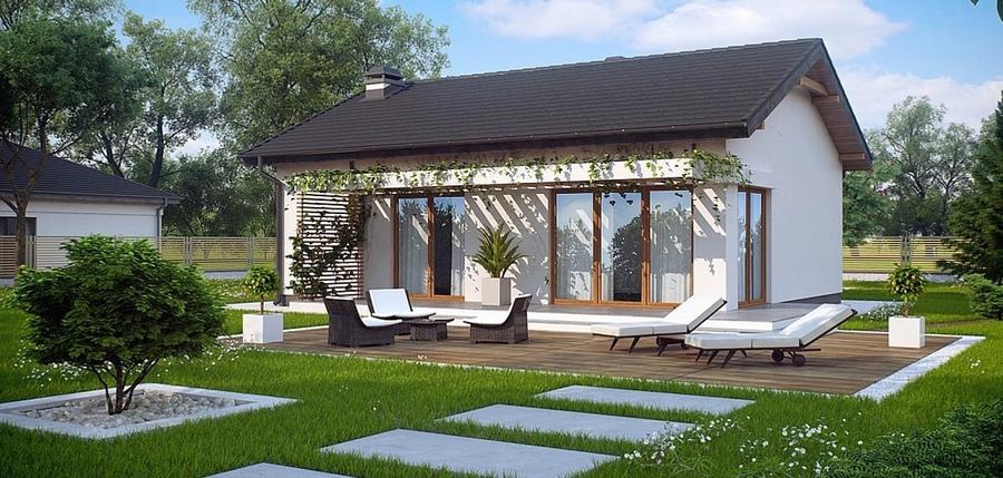 Mẫu nhà vườn nhỏ đẹp phong cách đơn giản, nhẹ nhàng