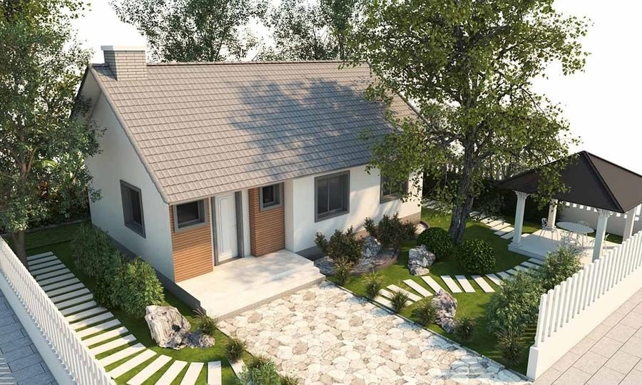 Mẫu nhà vườn nhỏ đẹp ở nông thôn thanh bình, đậm chất miền quê