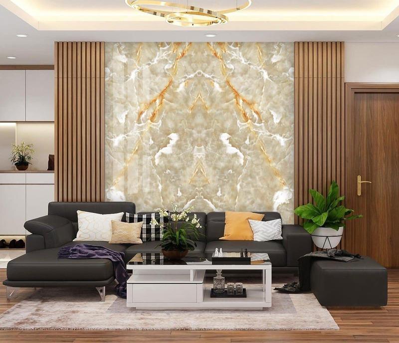 Vách ngăn phòng khách bằng nhựa PVC tuyệt đẹp, hiện đại