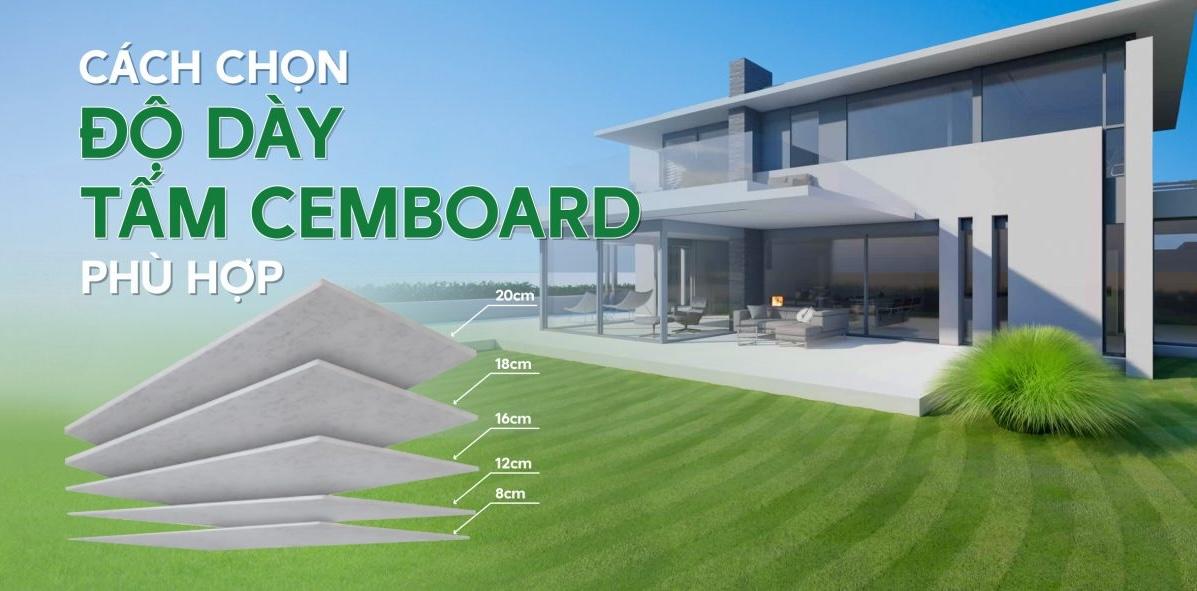 Hướng dẫn cách chọn độ dày tấm cemboard phù hợp cho từng công trình