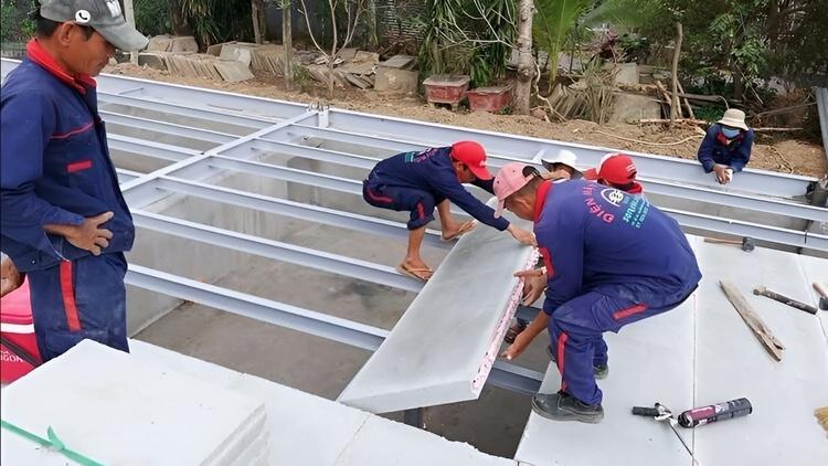 Cách lắp đặt và thi công tấm bê tông siêu nhẹ