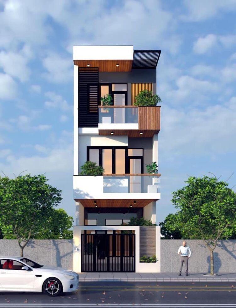 Mẫu nhà 3 tầng rộng 4m dài 20m đẹp, đơn giản, tiết kiệm chi phí