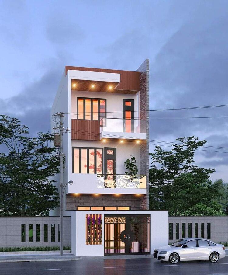 Mẫu nhà ống đẹp 3 tầng 4m dài 20m đầy đủ tiện nghi, thoáng mát