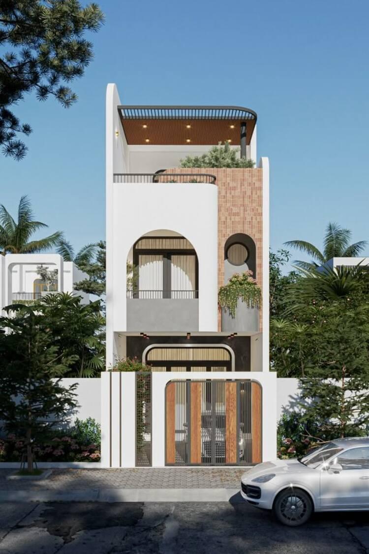 Mẫu nhà ống đẹp 3 tầng 4m có 3 phòng ngủ với thiết kế ấn tượng, thu hút