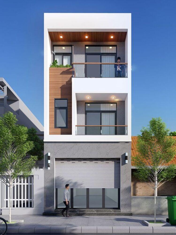 Mẫu nhà ống đẹp 3 tầng 4m mái bằng được nhiều gia chủ yêu thích hiện nay