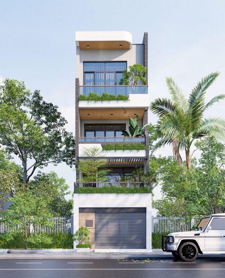 Mẫu nhà ống đẹp 3 tầng 4x10m phù hợp cho gia đình nhỏ ở đô thị