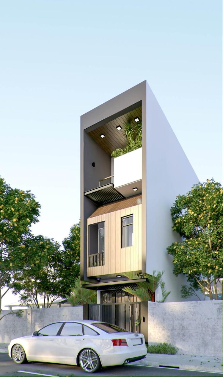 Mẫu nhà ống đẹp 3 tầng 4x16m thiết kế đơn giản, hiện đại