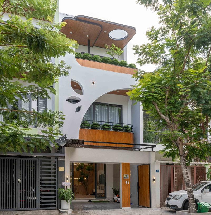 Mẫu nhà ống đẹp 3 tầng 5x14 có thiết kế hiện đại, sang trọng