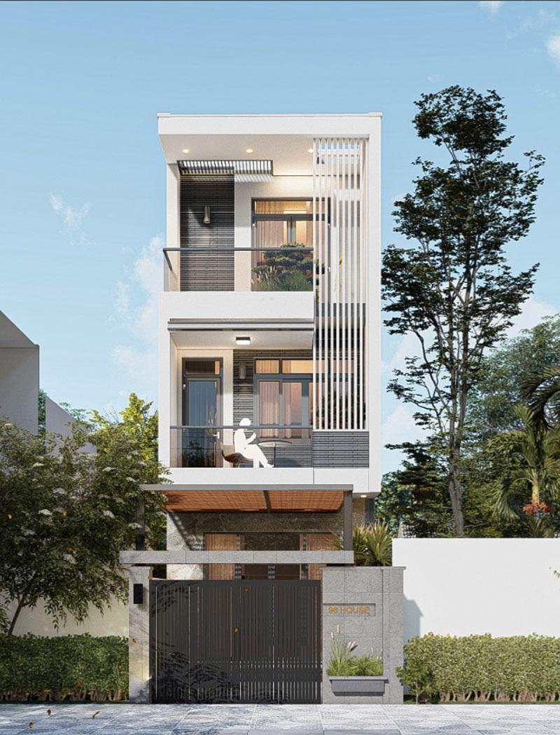 Mẫu nhà ống đẹp 3 tầng 5x17 đơn giản mà hiện đại