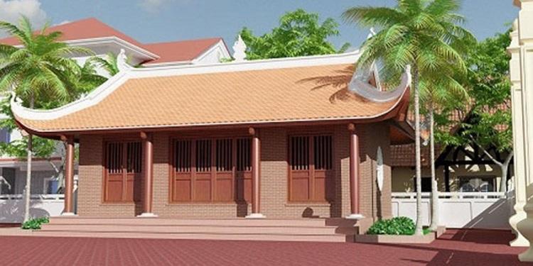 Nhà gỗ 3 gian 8 cột sử dụng gỗ tự nhiên như lim, gõ đỏ hoặc xoan đào để tăng độ bền và tính thẩm mỹ