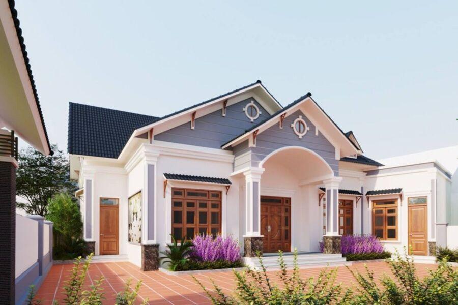 Nhà mái Thái 1 tầng 2 phòng ngủ đang là xu hướng được nhiều gia đình trẻ lựa chọn