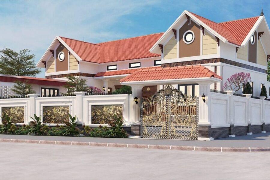 Mẫu nhà mái Thái 1 tầng chữ U đẹp, hiện đại và độc đáo