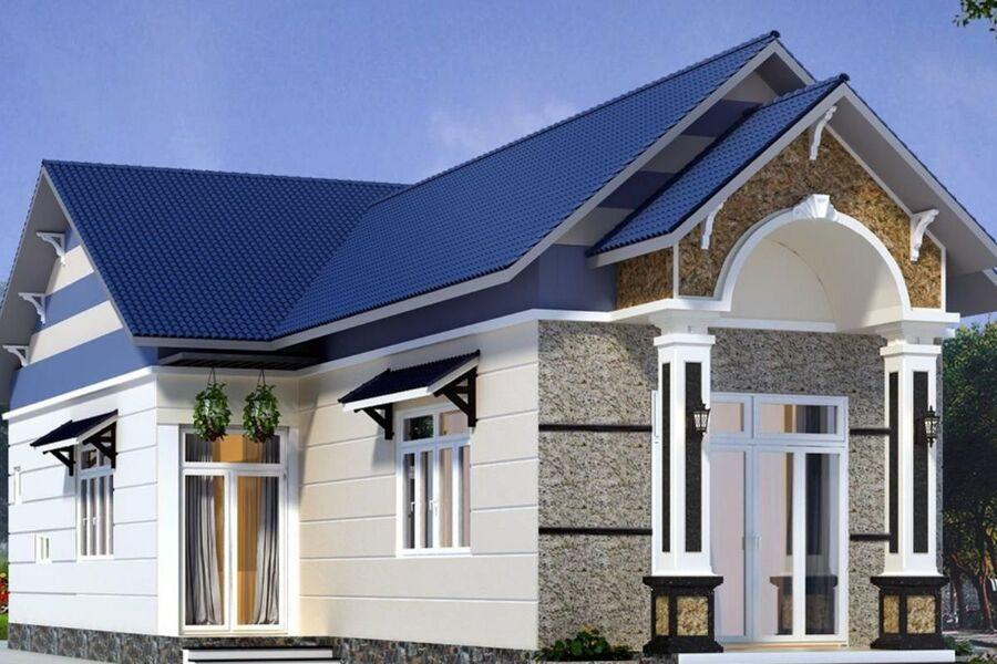 Mẫu nhà 1 tầng mái Thái lợp tôn có phong cách linh hoạt trong từng thiết kế 