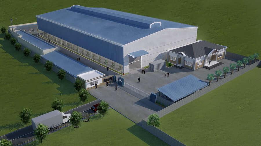 Mẫu nhà xưởng tiền chế đầy đủ công năng, xây dựng nhanh chóng