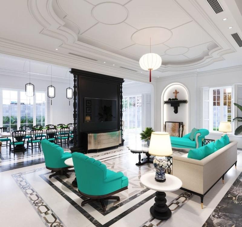 Mẫu vách ngăn phòng khách và bếp tuyệt đẹp, kiểu mới và sang trọng