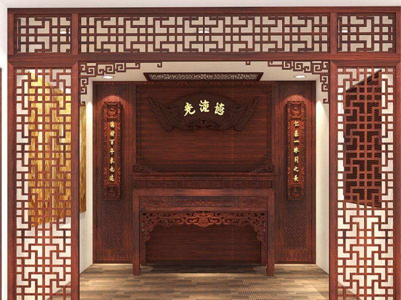 Mẫu vách ngăn phòng thờ với phòng khách mang lại vẻ đẹp sang trọng và hiện đại