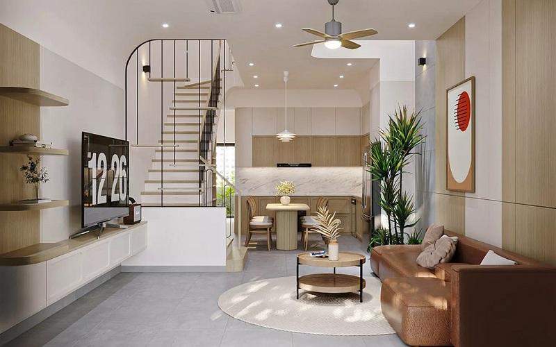  Cải tạo phòng khách với không gian mở 