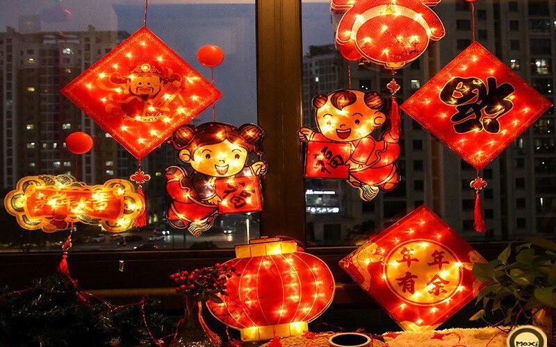  Trang trí Tết cổ truyền độc đáo với đèn trang trí