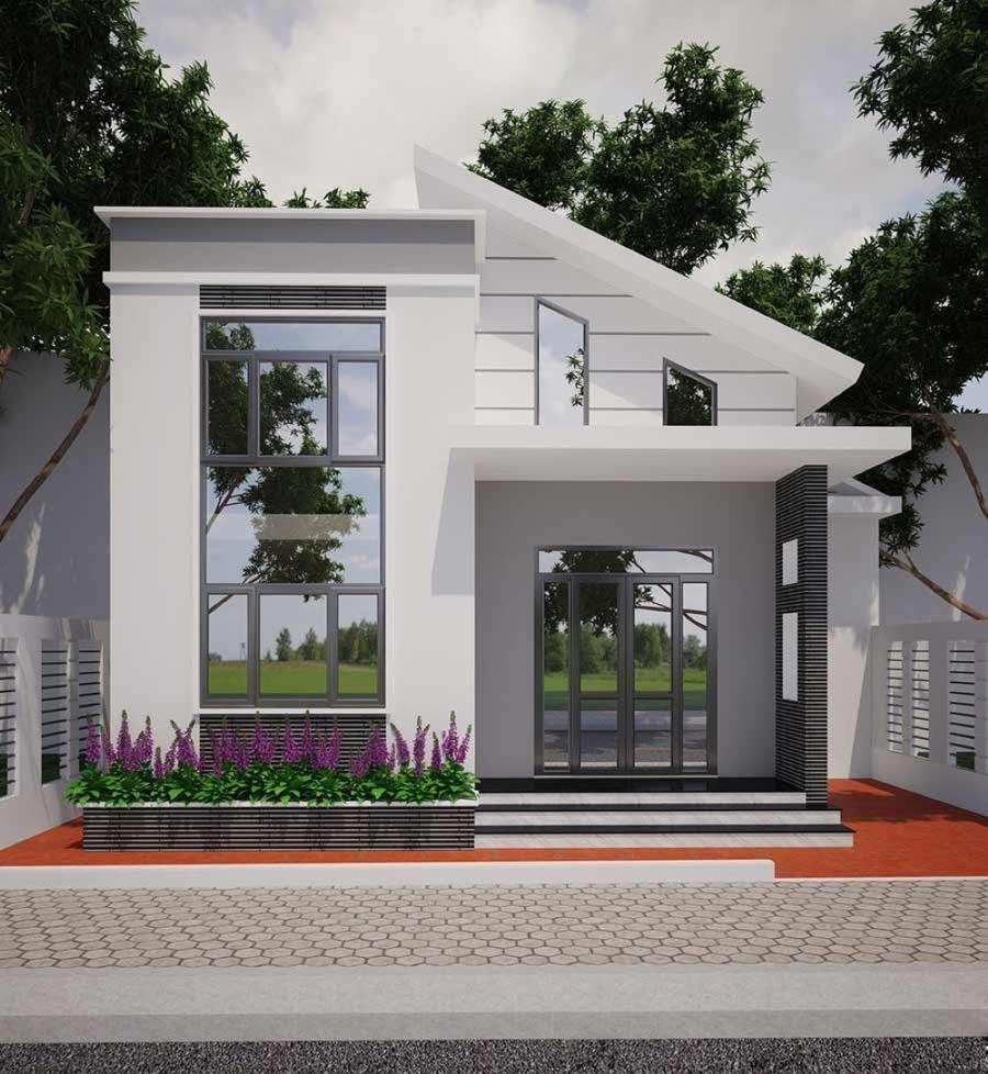 Mẫu mặt tiền nhà cấp 4 đẹp giá rẻ 100 triệu với thiết kế hiện đại 