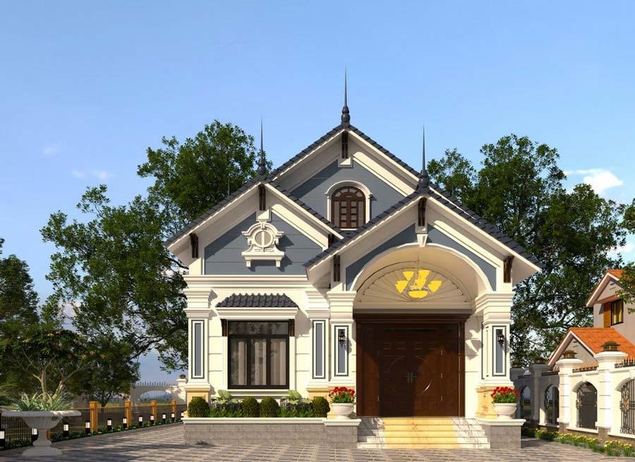 Mẫu mặt tiền nhà cấp 4 có 4 phòng ngủ đẹp, đáp ứng nhu cầu sinh hoạt