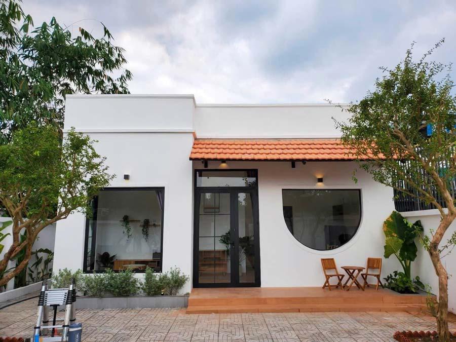 Mẫu nhà cấp 4 đẹp giá rẻ 100 triệu có sân vườn đơn giản, thu hút