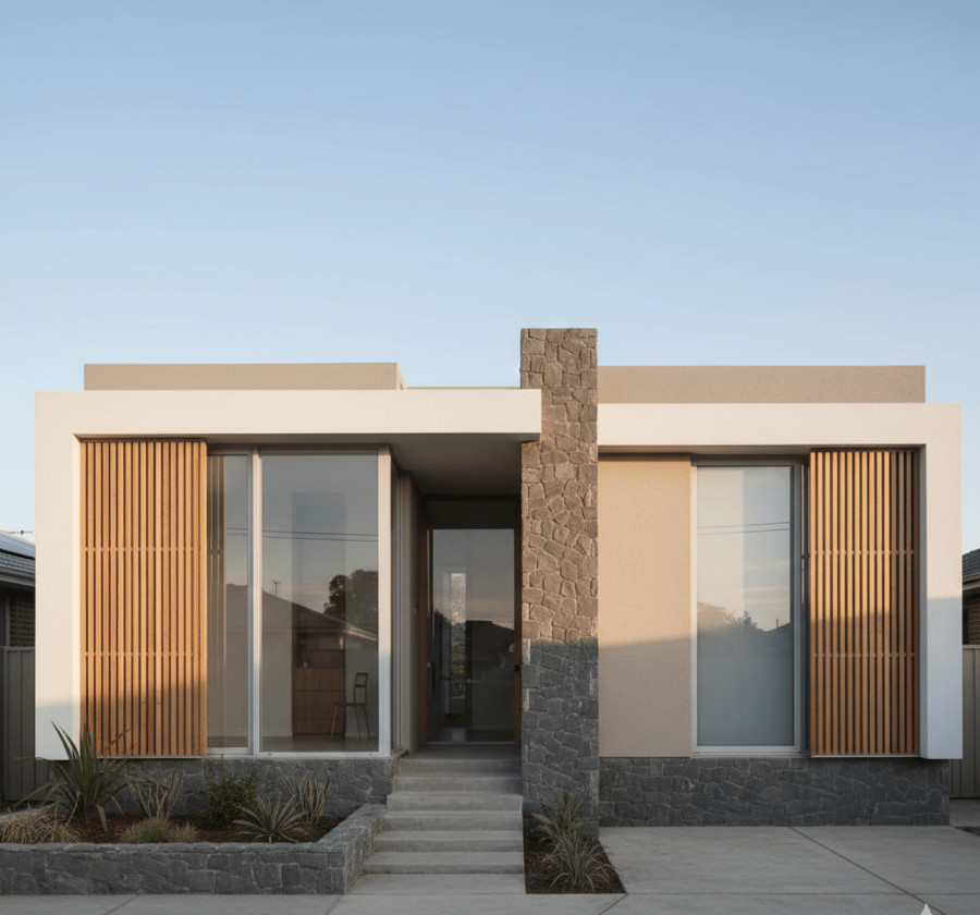 Mẫu mặt tiền nhà cấp 4 đẹp hiện đại, thể hiện được thẩm mỹ và cá tính riêng