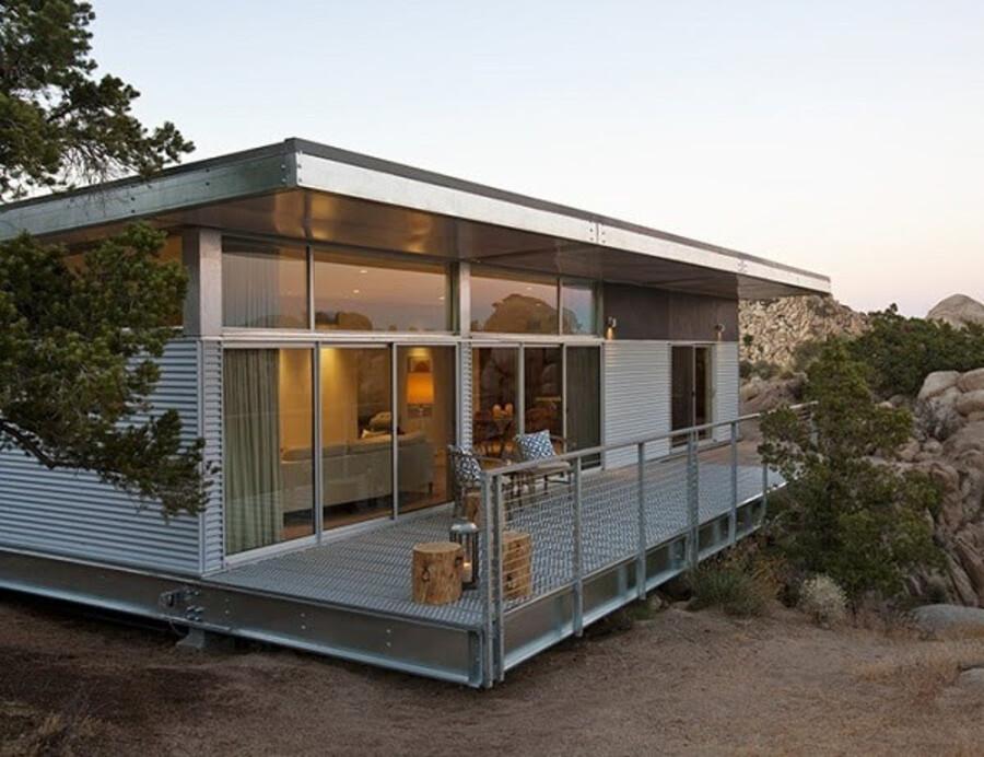 Mẫu thiết kế nhà đẹp cấp 4 khung thép tối ưu chi phí, dễ thi công