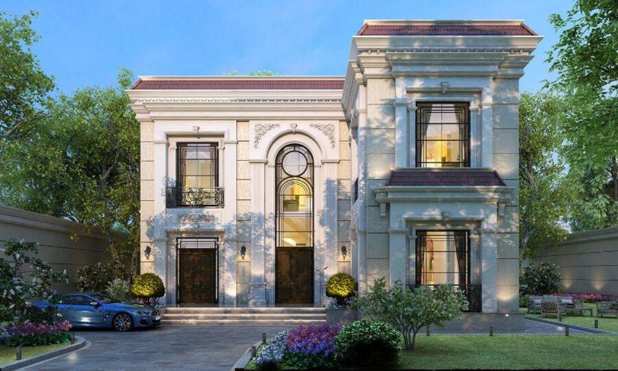 Mẫu biệt thự tân cổ điển 2 tầng 1 tỷ thanh lịch, tinh tế (Nguồn: Internet)