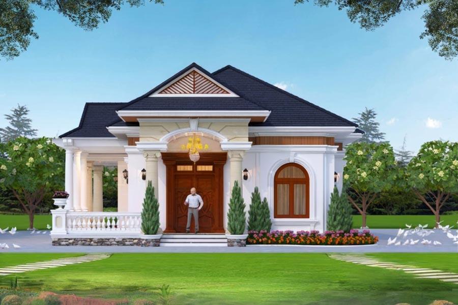 Mẫu nhà cấp 4 đẹp 5x20 đẹp, chắc chắn (Nguồn: Internet)