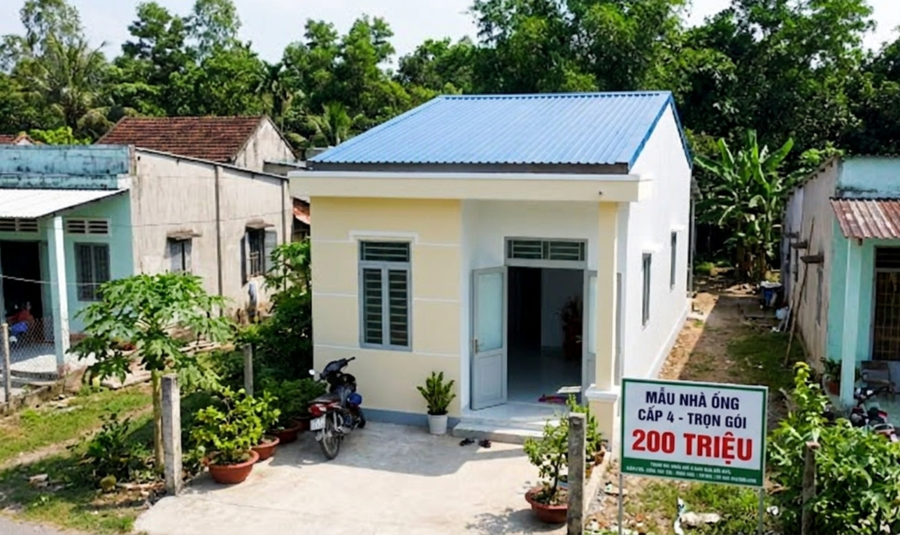 Mẫu xây nhà ống cấp 4 trọn gói giá 200 triệu đơn giản, tiết kiệm