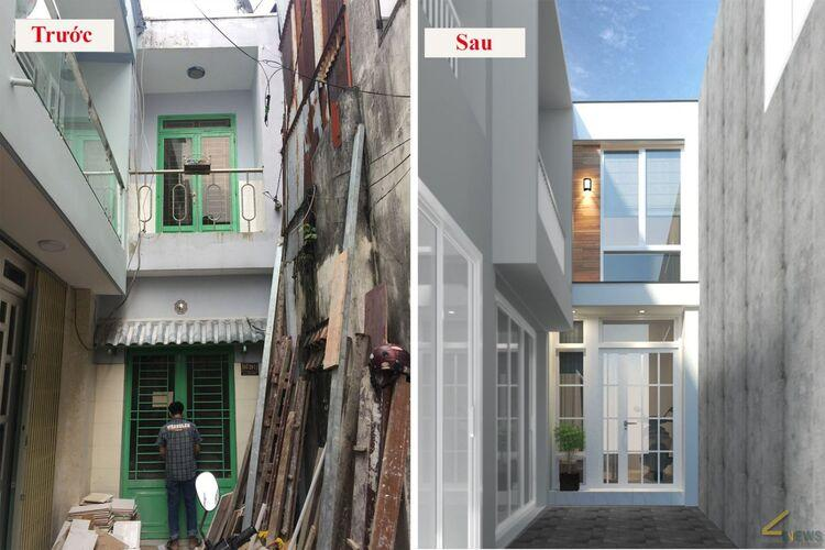 Hình ảnh trước và sau khi thi công cơi nới nâng tầng cần tuân thủ đầy đủ quy định về xin giấy phép xây dựng (Nguồn: Internet)