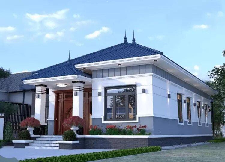 Thiết kế nhà cấp 4 100m2 mái Nhật sang trọng với sự kết hợp hài hòa giữa kiến trúc hiện đại và không gian xanh (Nguồn: Internet)