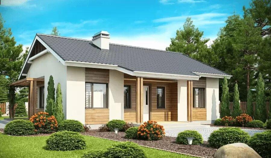Mẫu nhà vườn cấp 4 thanh lịch mang lại cảm giác thư thái và gần gũi với thiên nhiên (Nguồn: Internet)