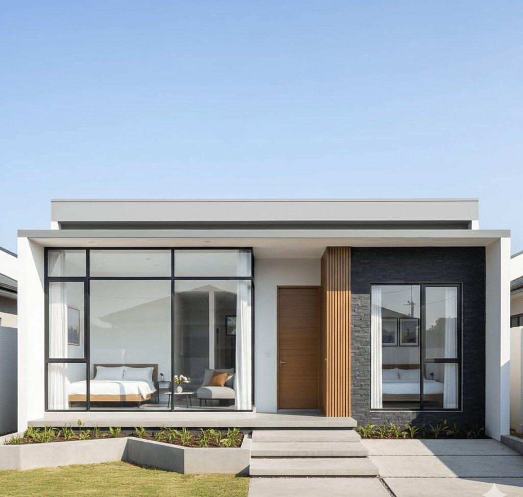 Mẫu thiết kế bản vẽ nhà cấp 4 diện tích 100m2 với cách bố trí 2 phòng ngủ siêu rộng rãi, khoa học và tiện nghi Nguồn (Internet)