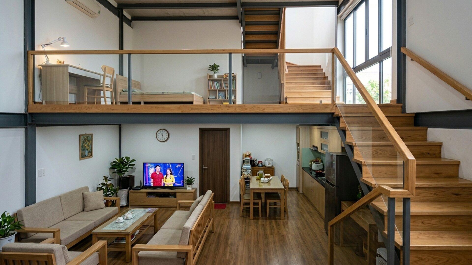 Xu hướng thiết kế phòng ngủ gác lửng tối giản