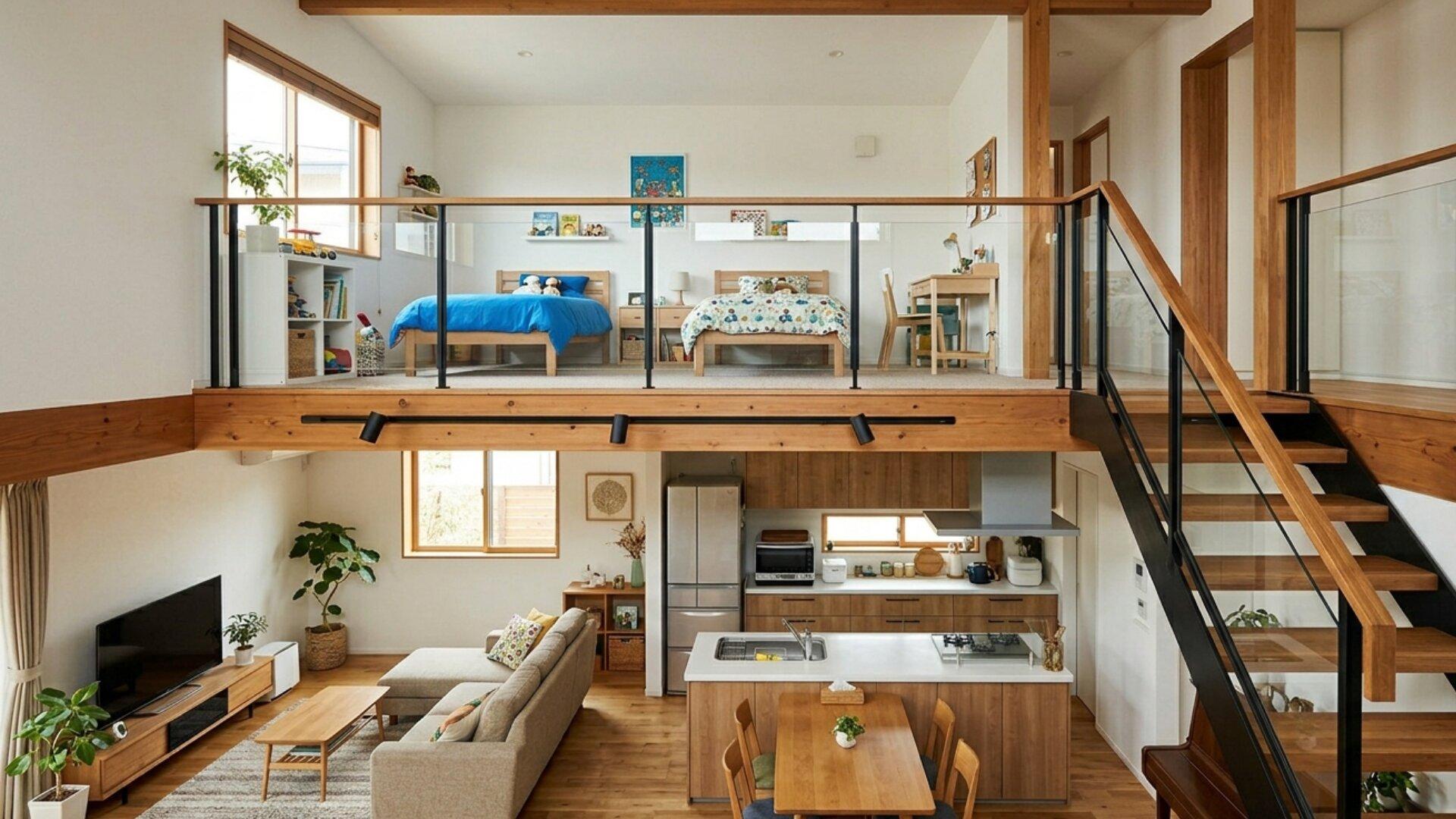 Tận dụng gác lửng làm không gian nghỉ ngơi tiện lợi