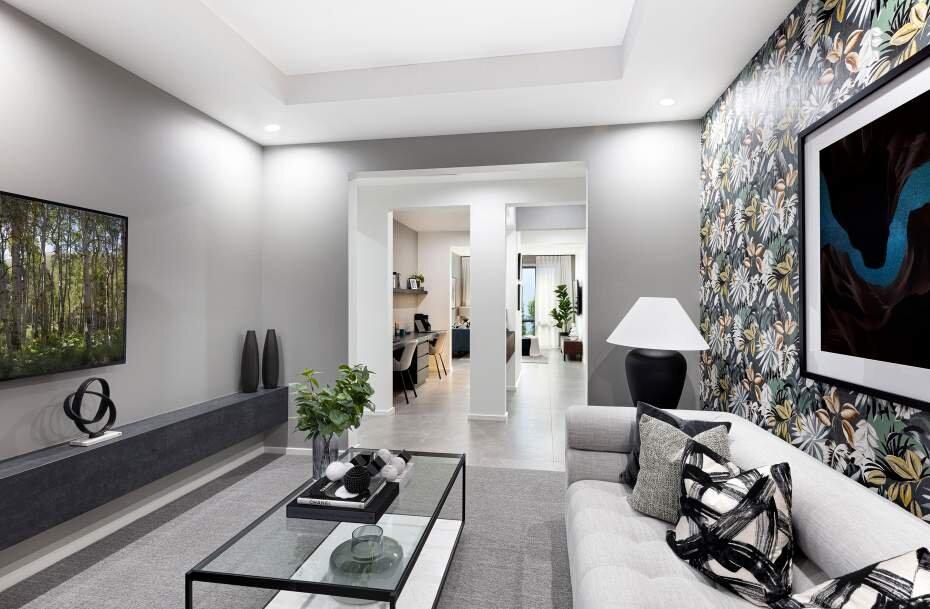 Không gian phòng khách rộng giúp nhà 80m² sử dụng thoải mái hơn (Nguồn: Internet)