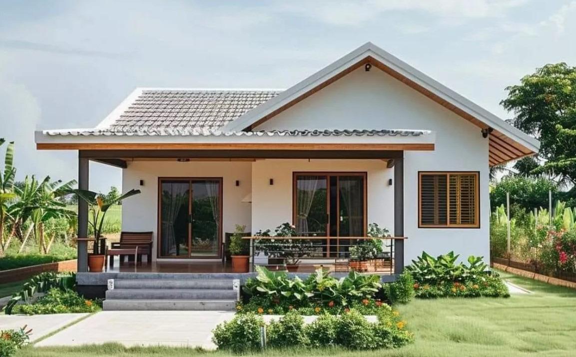 Xây khu vực giật cấp sẽ tạo cảm giác ngôi nhà cao hơn (Nguồn: Internet)