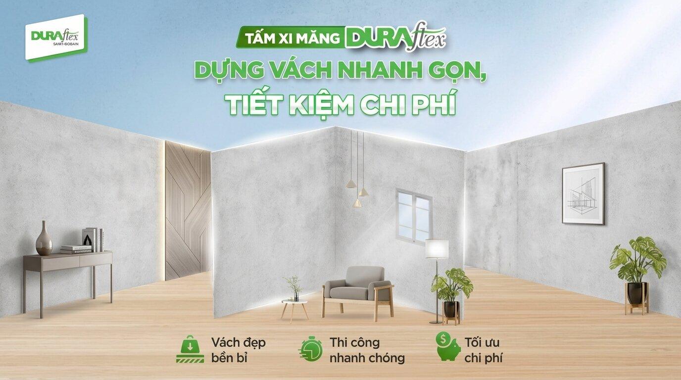 dựng vách nhanh gọn, tiết kiệm chi phí