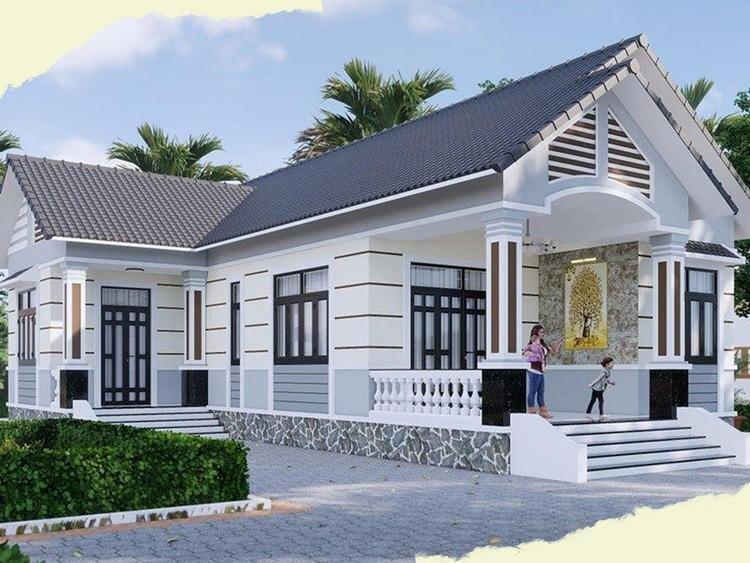 Mẫu cải tạo nhà cấp 4 chữ L đẹp, hiện đại (Nguồn: Internet)